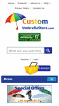 Mobile Screenshot of customumbrellastore.com